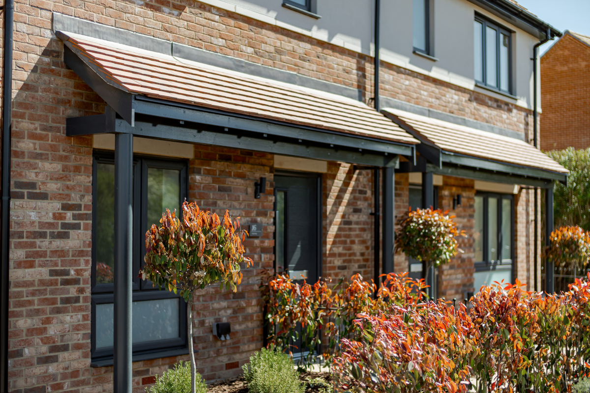 Porch on home in Admirals Green in Warsash